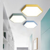 Baycheer HL481672 50CM Multicolors Metal LED Ceiling Light Fixture in Yellow