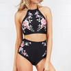 Women Push-up Padded High Waisted Swimwear Bikini Set Swimsuit Bathing