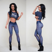 Women Sports Gym Yoga Running Fitness Leggings Pants Jumpsuit Athletic Clothes
