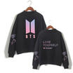 BTS Mens Women Hooded Sweatshirt Sweater Hoodies Tops Outwear Pullover PO