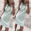 AU Womens Slim Bodycon Summer Bandage Mini Dress Hoodies Pullover Tops Size 8-14