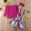 UK Newborn Toddler Baby Girl Romper TopsFloral Tutu Skirts 3Pcs Outfits Dresses