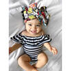 Stripe Newborn Baby Girl Romper Bodysuit Jumpsuit Sunsuit Clothes Summer Outfits
