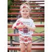 Casual Kids Baby Girl Rugby Football Outfits Tops T-shirtShorts 3Pcs Clothes US