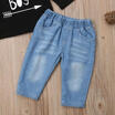 Newborn Toddler Baby Boy T-shirt Tops Denim Long Pants Leggings Clothes Outfits