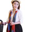 MSEK WSJ161686 lady Korean short silk scarf decoration small scarf printed silk satin scarf fight color box