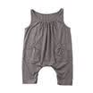Sleeveless Toddler Kids Girls Pocket Romper Jumpsuit Playsuit Outfit Clothes