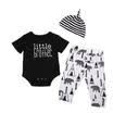 Cute Toddler Kids Baby Boy Outfits Clothes T-shirt TopsPants Trousers 3pcs Set