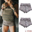 Women Sport Leopard Shorts Push Up Athletic Fitness Yoga Gym Hot Leggings Pants