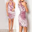 Women Autumn Winter Sleeveless Knit Bodycon Cocktail Party Sweater Mini Dress