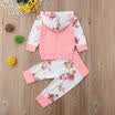 AU Baby Girl Infant Clothes Hooded Tops Pants Newborn Outfit Set Tracksuit 0-24M