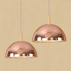 Baycheer HL478972 Modern Simple Style 1-Light Ceiling Pendant Light Fixture with Burnished Metal Dome Shade 158"Width