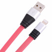 Aluminum Alloy 8pin Data Cable 8 Pin Aluminum Alloy Noodle Charge Data Transfer Cable 1M for iphone7 6 5s 5 5c 6 6 s plus