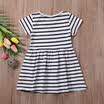 UK Toddler Baby Girls Princess Party Wedding Dresses Striped Tutu Skirt Age 1-6Y