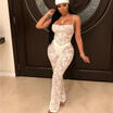 Fashion Women Long Sleeve Lace Bodycon Jumpsuit Romper Clubwear Casual Playsuit