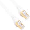 Sanba SANBAO CAT-708W seven class of pure copper-plated double-shielded flat cable white 8M