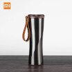 Xiaomi S-U45W 430ML Vacuum Flask LED Temperature Sensor with Genuine Leather String 304 FDA Stainless Steel