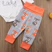 UK Stock 4PCS Newborn Baby Girls Top Romper Long Pants Hat Outfits Clothes 0-18M