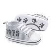 Baby Shoes Toddler Kids Laced toddler Striped shoes soft bottom Soft Crib Shoes