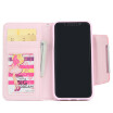 New iPhoneX Mobile Phone Cases Samsung Mobile Shell Wallet Flip Card Protector Pink