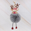 Cute Christmas Gift Deer Keychain for Women Pom Pom Ball Keychains