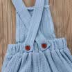 US Fashion Toddler Kids Boy Girl Bib Pants Romper Jumpsuit Playsuit Clothes 0-4T