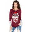 Womens New Loose Tops Long Sleeve Pullover Casual Blouse Shirt XMAS T-shirt