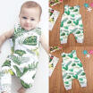 USA Infant Baby Boy Girl Frog Long Pants Romper Bodysuit Jumpsuit Outfit Clothes