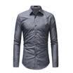 Fashion Men Long Sleeve Formal Business Dress Shirt Turn-down Collar Casual Tops