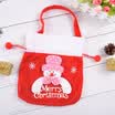 New&new fine art Christmas candy bag gift bag ornament pendant drawstring velvet handbags creative small gift scene dress up layout props festive supplies Christmas snowman