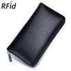Leather organ card long wallet passport bag rfid multi-card multi-function male&female large capacity business card package