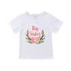 UK Family Matching Clothes Big Sister T-shirt Little Sister Romper Outfits Girls