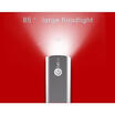Genuine New Emergency LED flashlight rechargeable Black&silver Flashlight