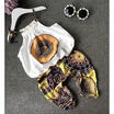 Summer Kids Baby Girls Outfits Strap Chiffon TopsLong Floral Pants 2PCS Set