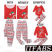 Family Matching Christmas Pajamas Set Mens Women Baby Kids Sleepwear Nightwear