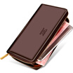 Seven wolves men handbags large capacity first layer leather zipper purse bag new 1A2154081-02 brown