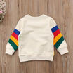 CA Baby Girls Kid T Shirt Clothes Rainbow T-Shirt Blouse Cardigan Sweatshirt Top