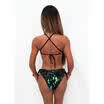 Women Sequins One-Piece Swimsuit Beachwear Swimwear Push-up Monokini Bikini Set