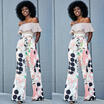 US STOCK Women Loose Stretch High Waist Wide Leg Long Pants Palazzo Trousers