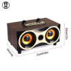 WH XM-6 Retro style Wireless Bluetooth Wooden Speaker Subwoofer Stero Support FM Radio MP3 AUX USB Handsfree MIC Speakers for Pho