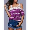 Fashion Summer Womens Loose Casual Long Sleeve Lace Shirt Blouse Ladies Tee Tops