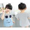 Baby Girls Mouse Princess Birthday Party Outfit Dress BLUE STRIPE Kids 0-7Y Top
