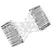 Vintage Magic Wooden EZ Stretchy Double Clips Hair Clip Hair Slide Comb NEW