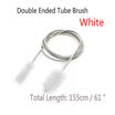 Flexible Clean Ended Brush Two Tube Filters Pump Hose Brush Aquarium Pipe Lever