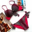 USA Women Swimwear Bandage Bikini Set Push-up Padded Bra Bathing Suit Swimsuit