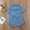 Newborn Kids Baby Girls Casual Denim T-shirt Party Pageant Dress Skirt Clothes