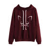 UK Womens Hoodies Hooded Sweatshirt Ladies Wide Stripes Pullover Casual Tops