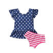 Newborn Baby Kid Girl Clothes Set Tops T-ShirtStriped Shorts Pants 2PCS Outfits