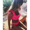 Womens Bikini Set Push-up Bra Floral Lace Beach Swimsuit Bathing Suit Swimwear