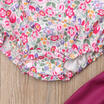Princess Baby Toddler Girl Skirt Romper Outfit Floral Flower Kids Dress Set NEW